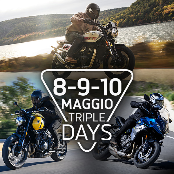 Triumph Triple Days: 8, 9 e 10 maggio a Viterbo