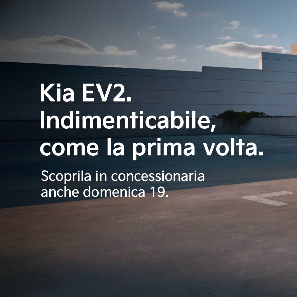 Nuova Kia EV2. Vieni a scoprirla domenica 19 aprile.