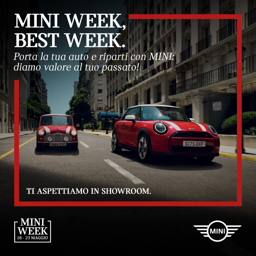 MINI Week: dal 18 al 23 maggio tutta la gamma ti aspetta nelle Concessionarie MINI Ambrosi Auto