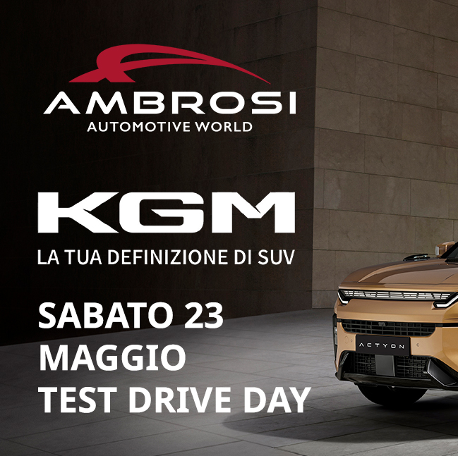 KGM arriva da Ambrosi: giornata di Test Drive a Corciano