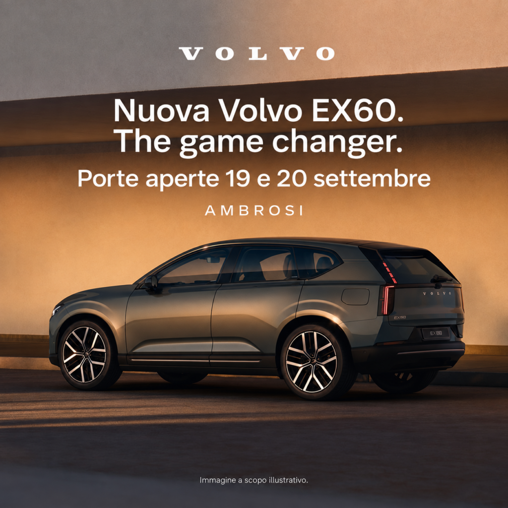 Nuova Volvo EX60. Scoprila al nostro porte aperte.